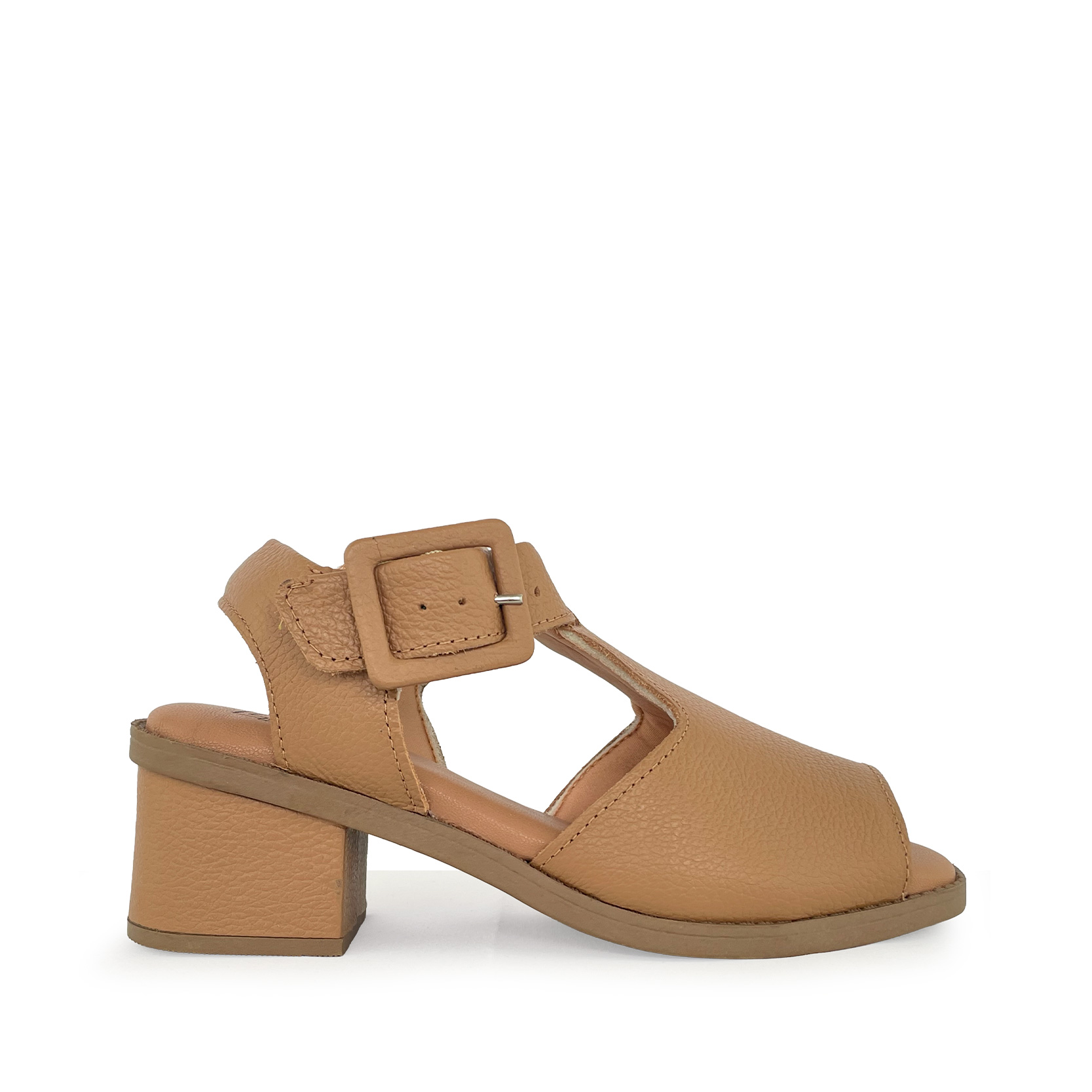 Sandalia de tacón media