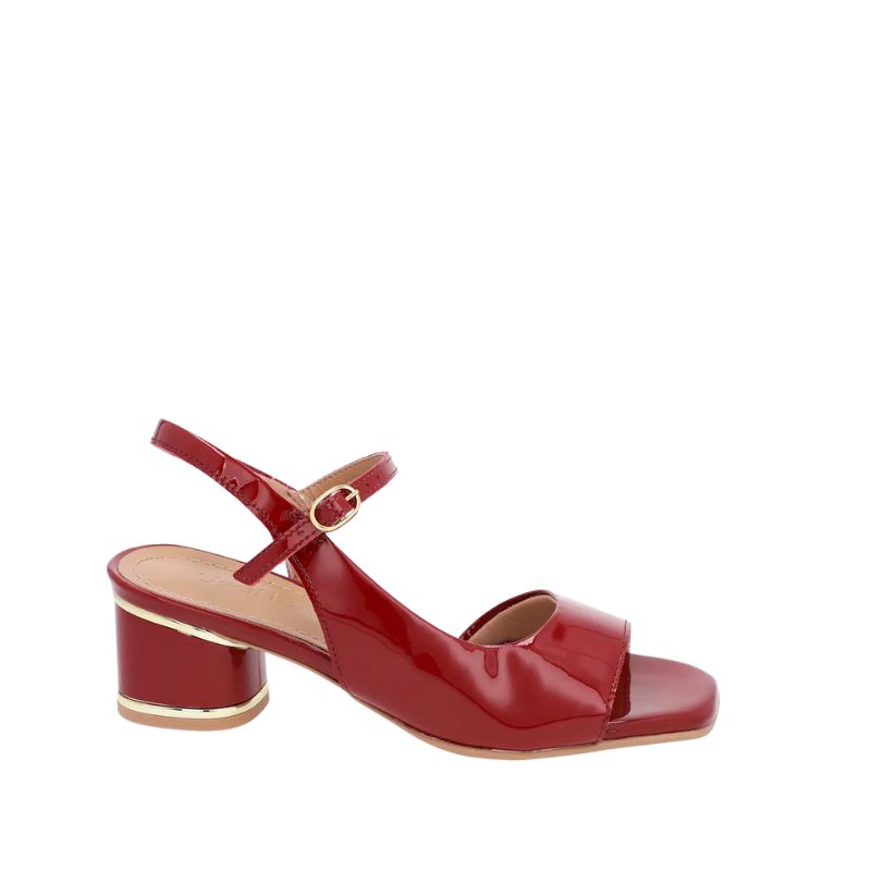 Sandalia tacón medio