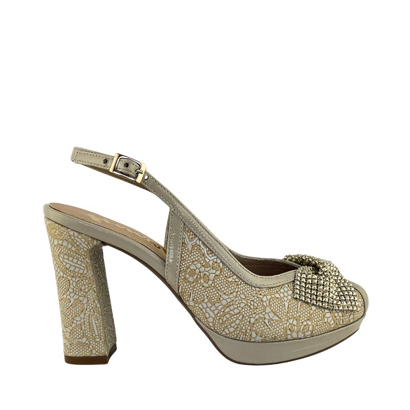 Tacón  de plataforma alta