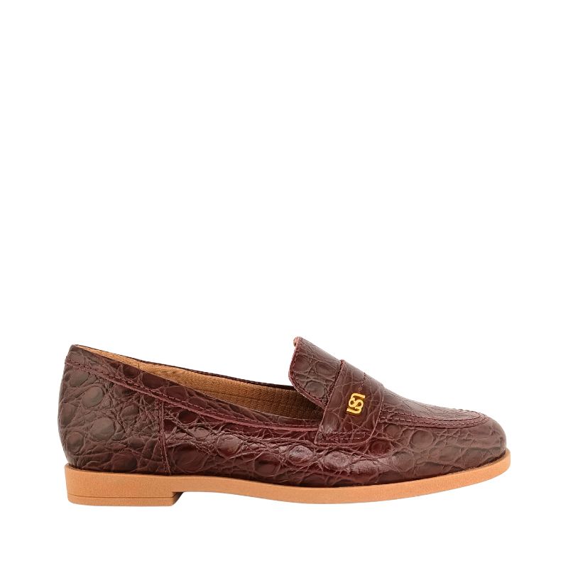 Mocasín de tacón bajo